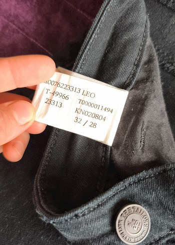 Siyah erkek keten pantolon - Görsel 6