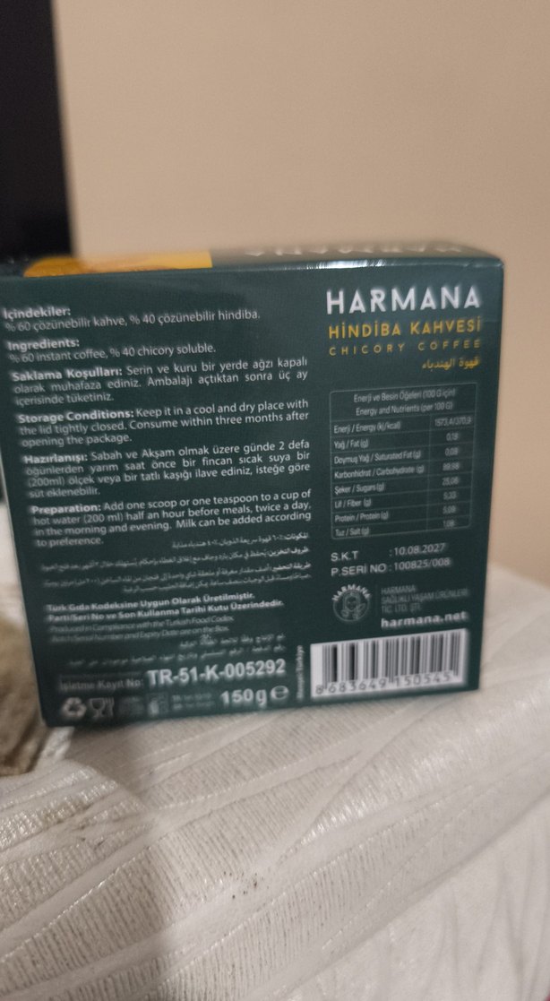 Harmana Hindiba Kahvesi - Koyu Kahverengi 150 gr - Görsel 5