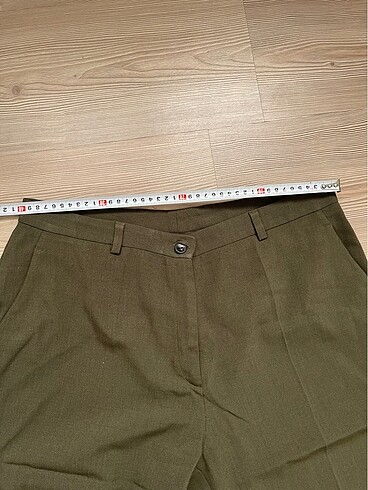 44 Beden Haki İnce kumaş pantolon