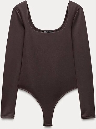m Beden zara kare yaka polismid body