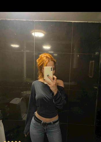 antrasit kayik yaka bluz - Görsel 2