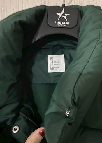 koyu yesil zara mont - Görsel 3