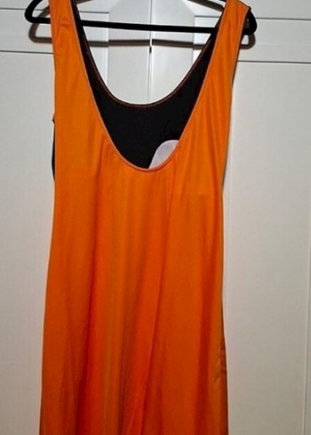 Turuncu Siyah etekli mayo üstü - Görsel 2