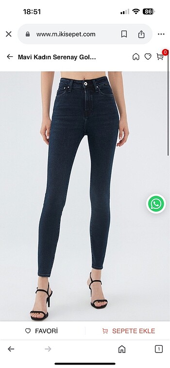 27 Beden Mavi serenay jean
