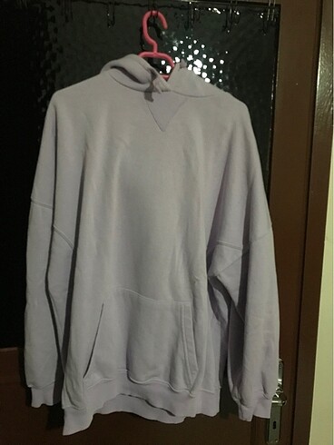 Addax kapüşonlu lila sweat
