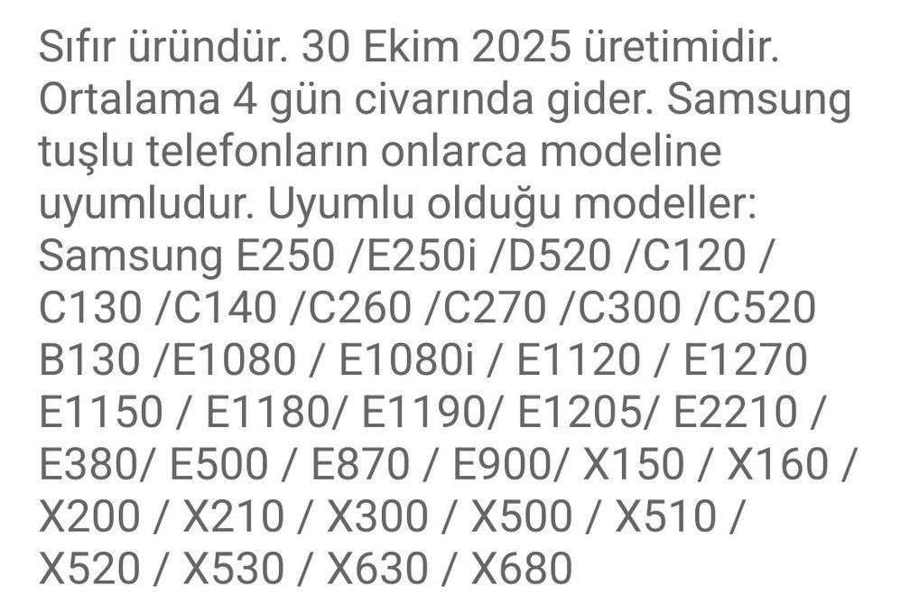 SYROX E 250 batarya - Görsel 3