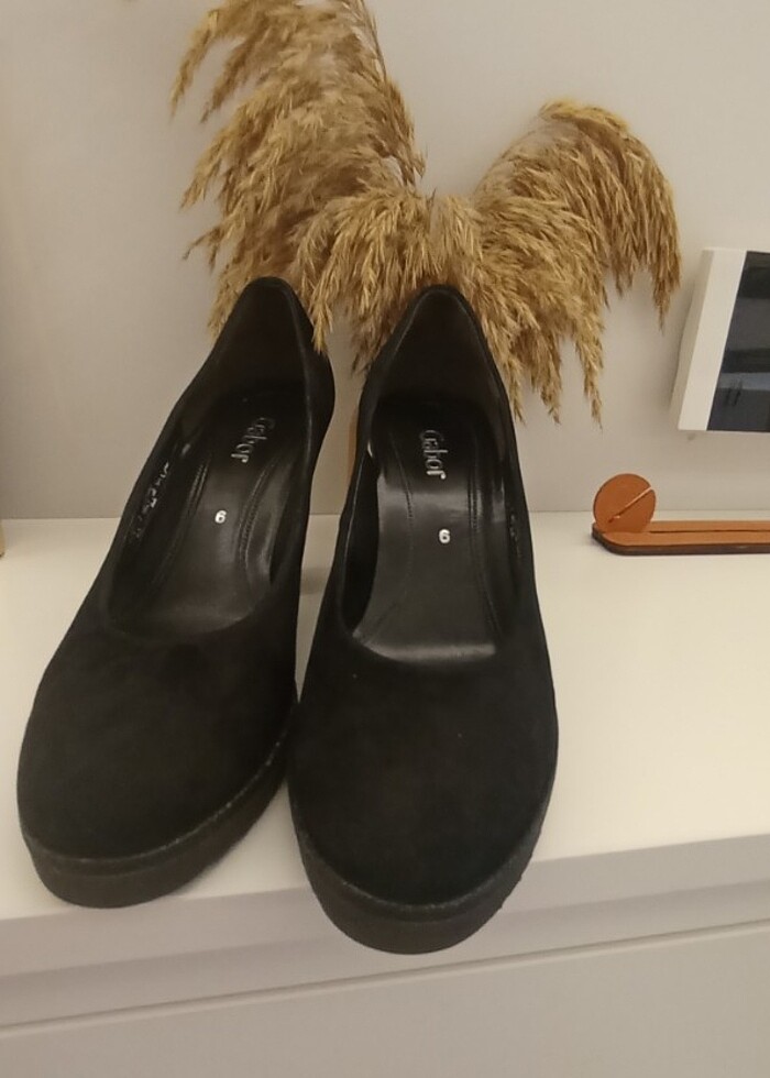 Süet topuklu ayakkabı  - Görsel 4