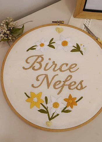 kişiye Özel Nakışlı El Yapımı Duvar Süsü - Görsel 2