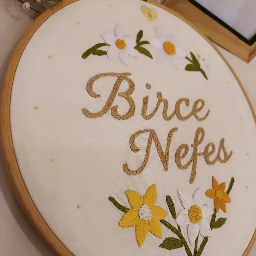 kişiye Özel Nakışlı El Yapımı Duvar Süsü - Görsel 5