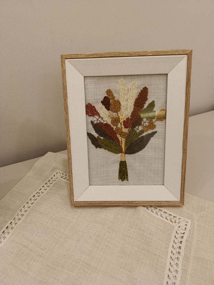 Beyaz Çerçeveli  Çiçek Tablo - Görsel 3