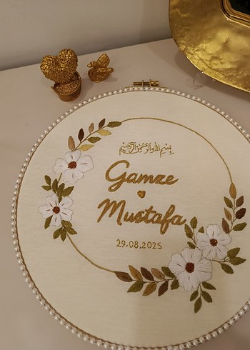 kişiye Özel isimlik kasnak pano - Görsel 2