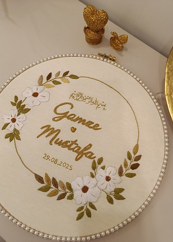 kişiye Özel isimlik kasnak pano - Görsel 3