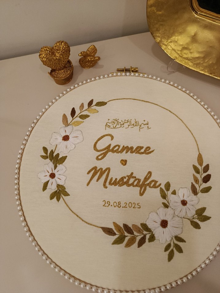 kişiye Özel isimlik kasnak pano - Görsel 2