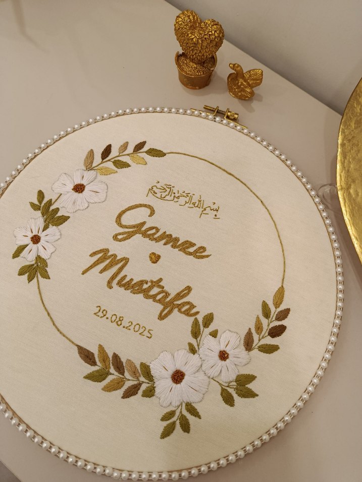 kişiye Özel isimlik kasnak pano - Görsel 3