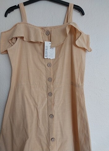 DEFACTO  KETEN ELBİSE - Görsel 7