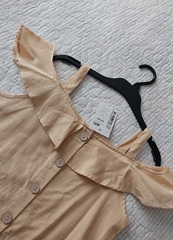 DEFACTO  KETEN ELBİSE - Görsel 8