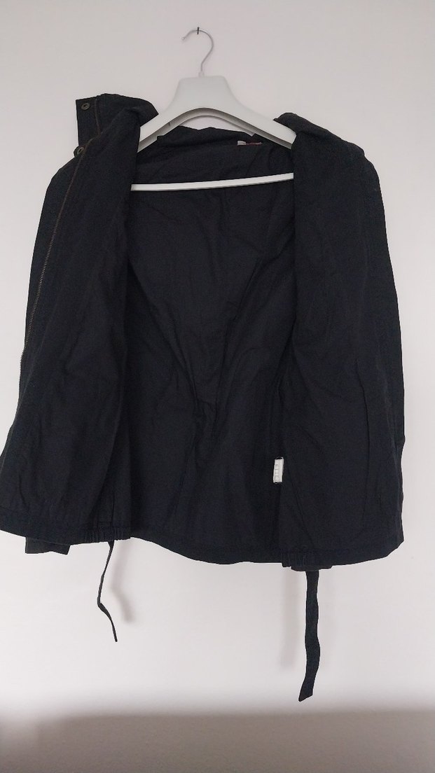 Siyah Kot Kadın Ceket Kemerli Street Style - Görsel 5