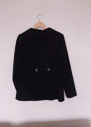 Zara Kürk Detaylı Siyah Kadın Midi Kaban - Görsel 7