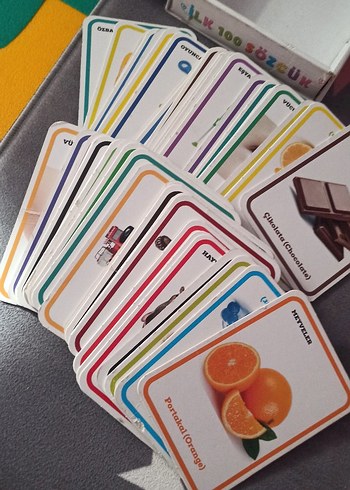 İlk 100 Sözcük ve İlk 50 Hayvan Flash Kartları - Görsel 6