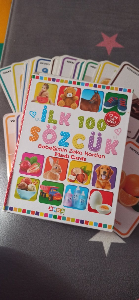İlk 100 Sözcük ve İlk 50 Hayvan Flash Kartları - Görsel 3
