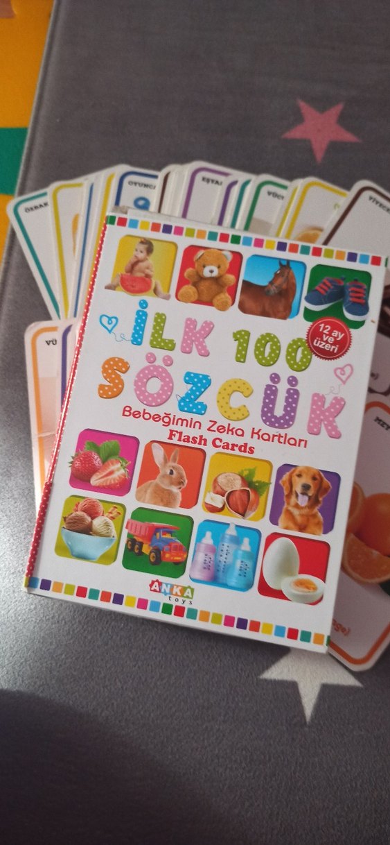 İlk 100 Sözcük ve İlk 50 Hayvan Flash Kartları - Görsel 2