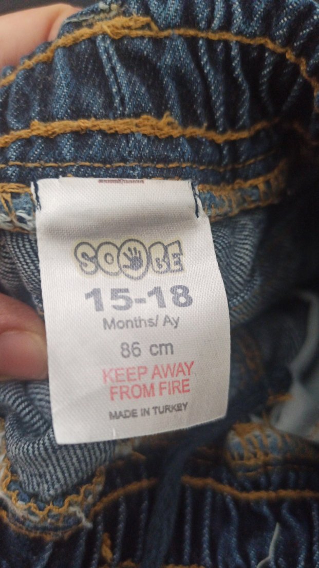 Erkek Çocuk Bol Kesim Mavi Kot Pantolon - Görsel 3