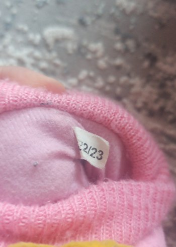 Kız Çocuk Pembe Nakışlı Sıcak Ev Terliği - Görsel 2