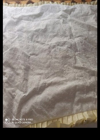 Nakışlı Beyaz Nevresim Takımı - Görsel 5