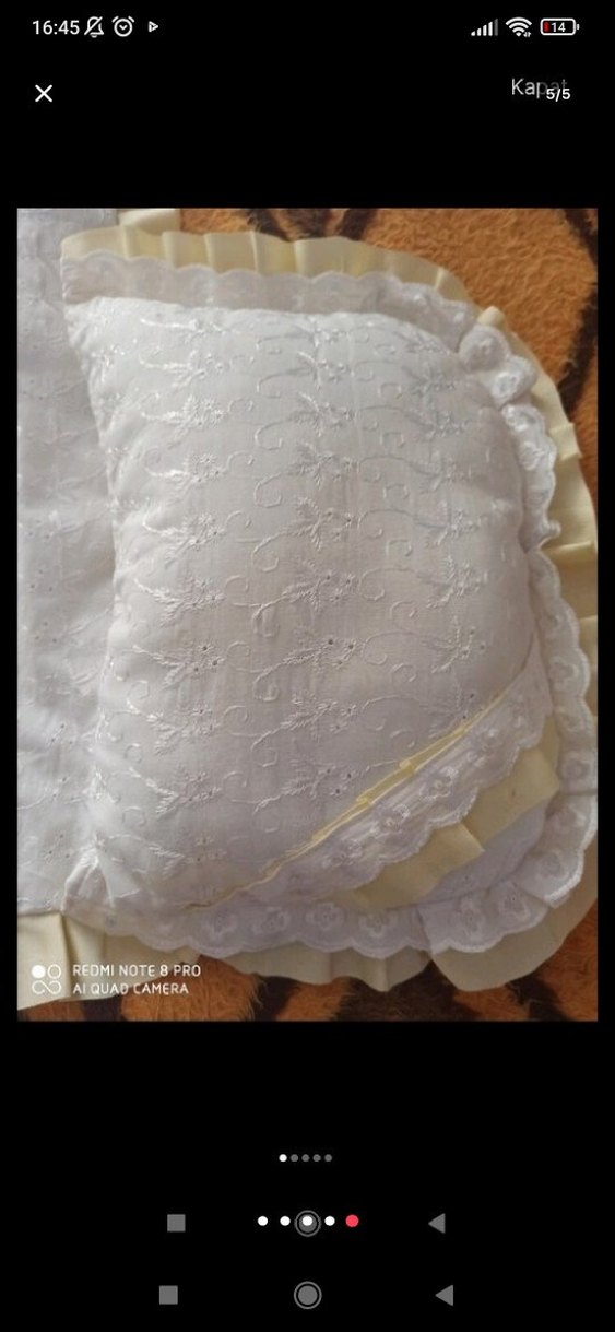 Nakışlı Beyaz Nevresim Takımı - Görsel 2