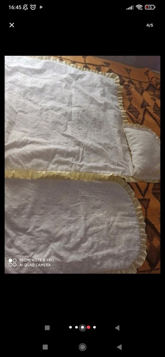 Nakışlı Beyaz Nevresim Takımı - Görsel 3