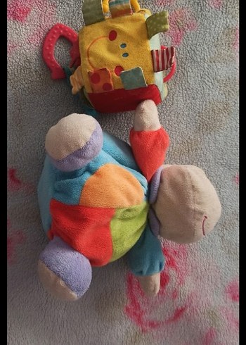 Renkli Diş Kaşıyıcı ve Çıngırak Oyuncak 2si de çıngıraklı - Görsel 3