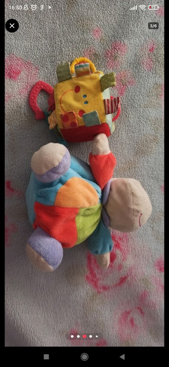 Renkli Diş Kaşıyıcı ve Çıngırak Oyuncak 2si de çıngıraklı - Görsel 3