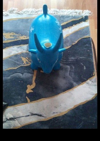 Mavi Boynuzlu Oyuncak Hayvan - Görsel 2