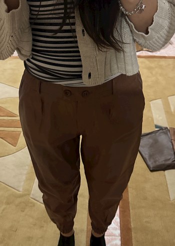 Suni Deri Kadın Pantolon - Görsel 4