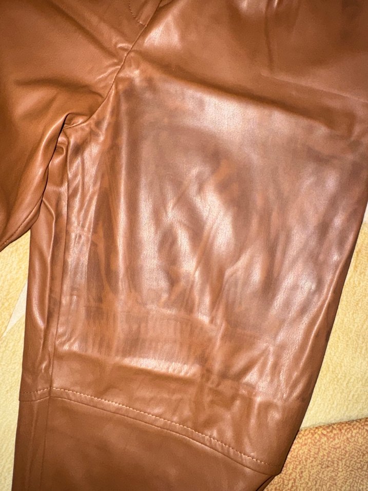 Suni Deri Kadın Pantolon - Görsel 2