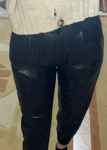 suni Deri Kadın Pantolon - Görsel 3