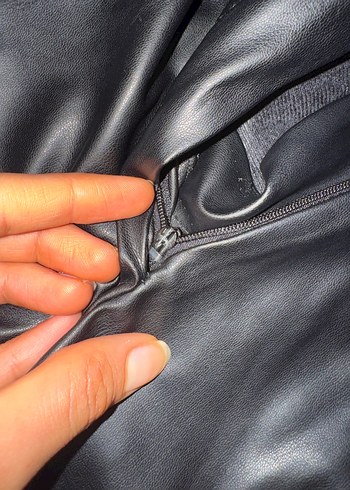 suni Deri Kadın Pantolon - Görsel 4