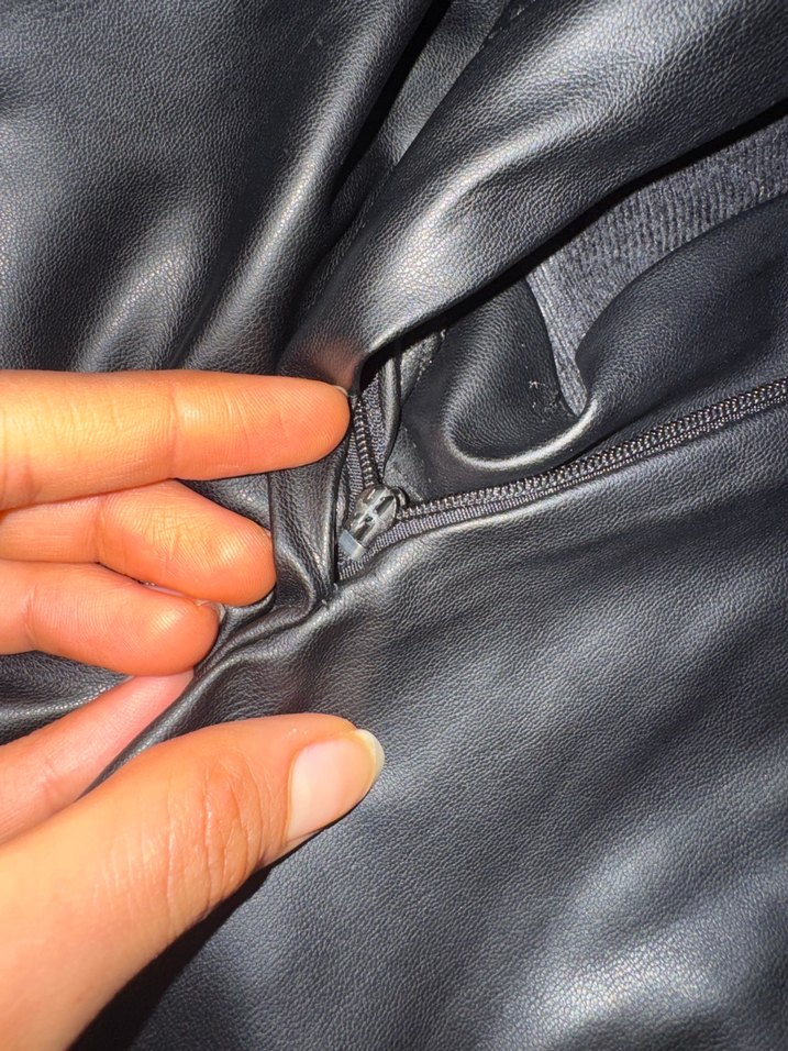 suni Deri Kadın Pantolon - Görsel 4