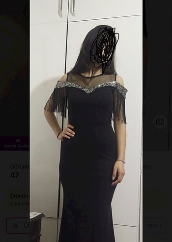 Siyah Elbise - Görsel 6