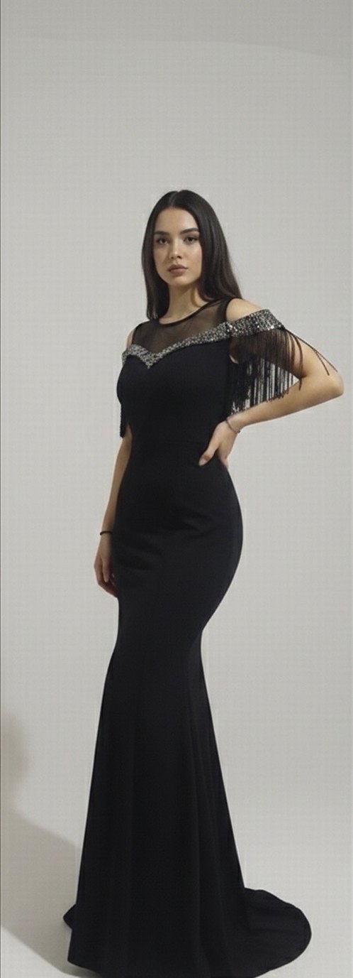 Siyah Elbise - Görsel 2