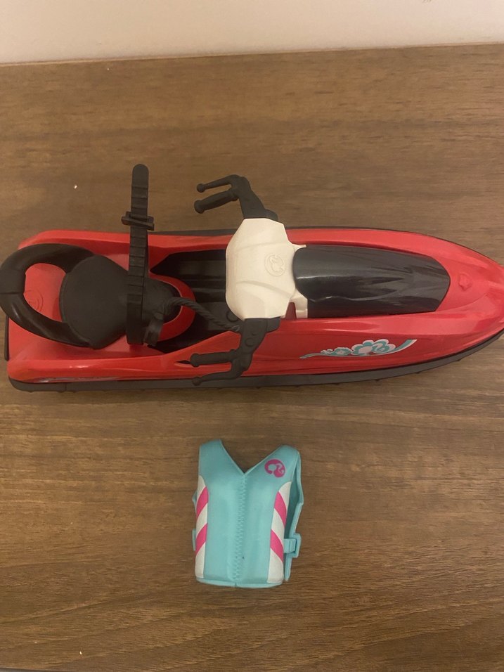 Kırmızı Barbie Oyuncak Jet Ski Seti - Görsel 2
