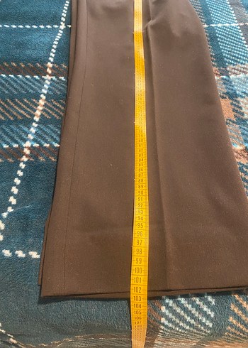 48-50 Beden Kahverengi  Kadın Kumaş Pantolon - Görsel 10
