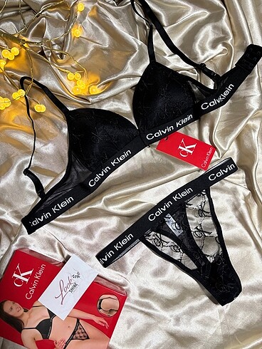 s Beden siyah Renk Calvin Klein sütyen takım