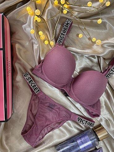 Victoria secret simli sütyen takım
