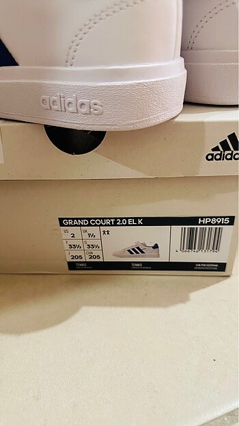 33 Beden beyaz Renk Adidas 33,5 no