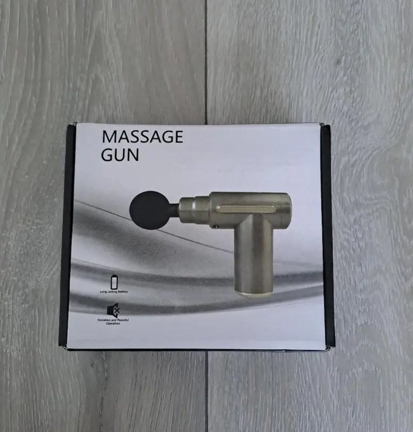 Gri Masaj Tabancası ve Başlık Seti - Görsel 3