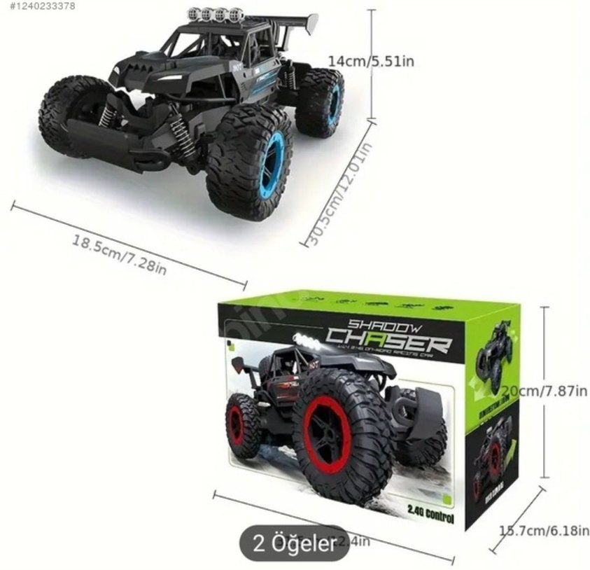 Siyah Off-Road Oyuncak Araba - Görsel 4