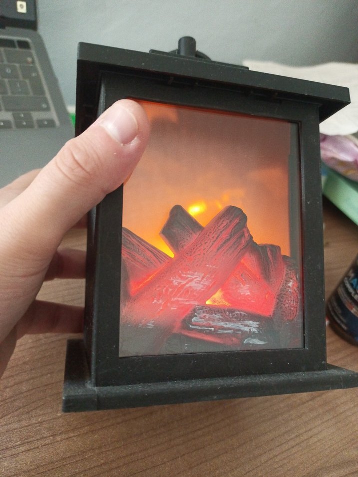 Karanlık Metal Fener Mumluk - Görsel 2