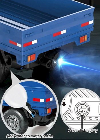 Uzaktan Kumandalı Mavi Şehir Kamyonu 1:18 Ölçek - Görsel 3