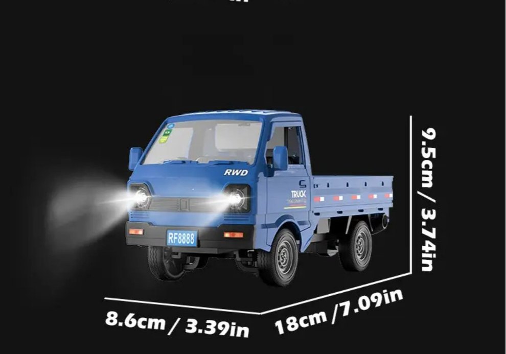 Uzaktan Kumandalı Mavi Şehir Kamyonu 1:18 Ölçek - Görsel 2